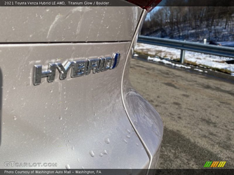Titanium Glow / Boulder 2021 Toyota Venza Hybrid LE AWD
