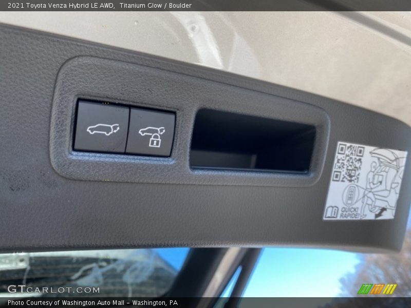 Titanium Glow / Boulder 2021 Toyota Venza Hybrid LE AWD