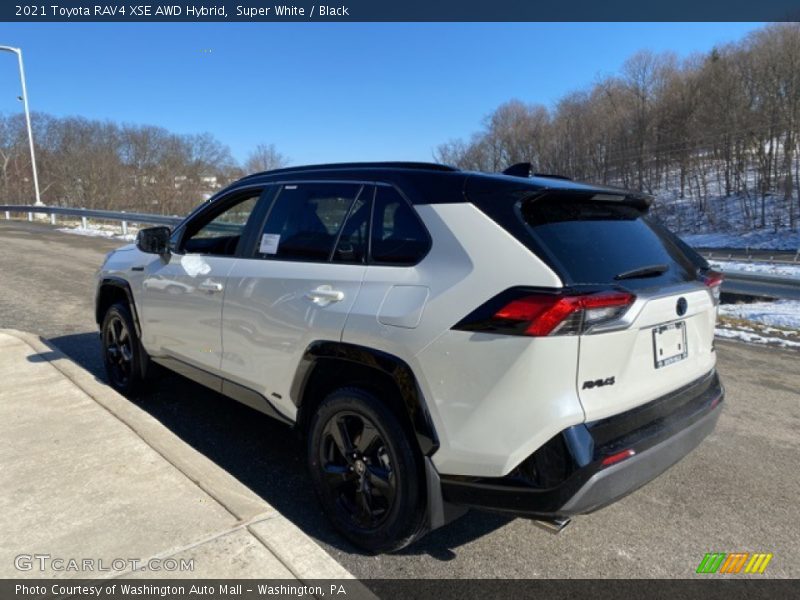 Super White / Black 2021 Toyota RAV4 XSE AWD Hybrid