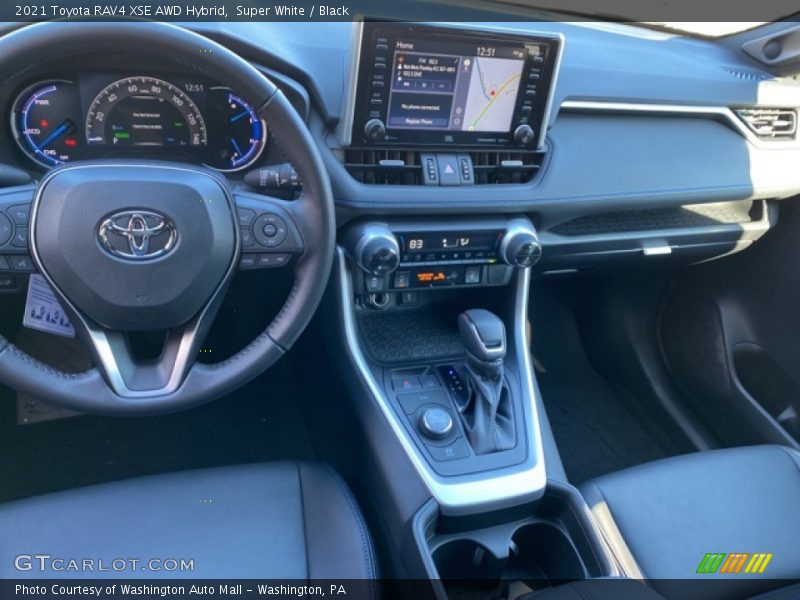 Super White / Black 2021 Toyota RAV4 XSE AWD Hybrid