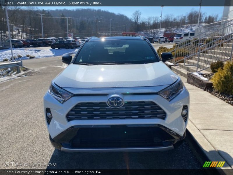 Super White / Black 2021 Toyota RAV4 XSE AWD Hybrid