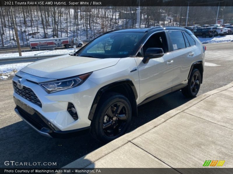 Super White / Black 2021 Toyota RAV4 XSE AWD Hybrid