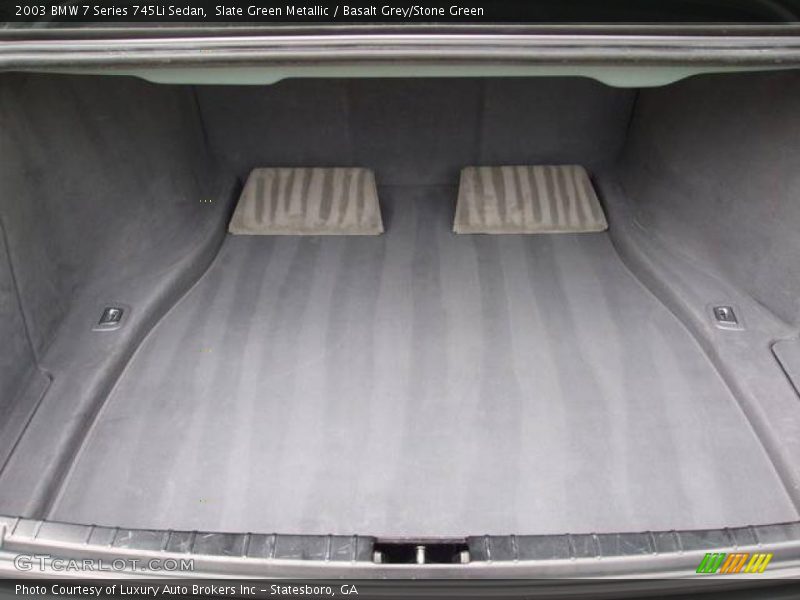 Slate Green Metallic / Basalt Grey/Stone Green 2003 BMW 7 Series 745Li Sedan