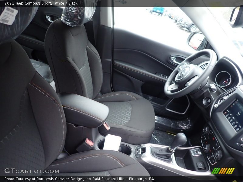 White / Black 2021 Jeep Compass Sport