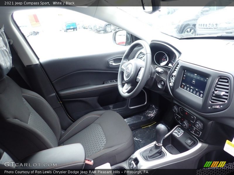 White / Black 2021 Jeep Compass Sport