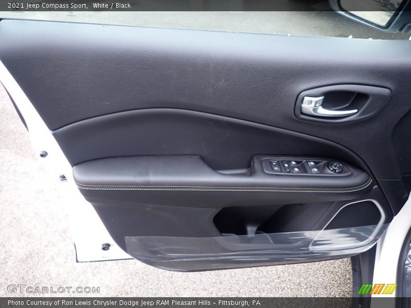 White / Black 2021 Jeep Compass Sport