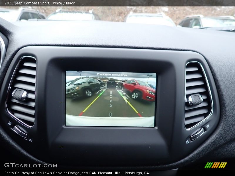 White / Black 2021 Jeep Compass Sport