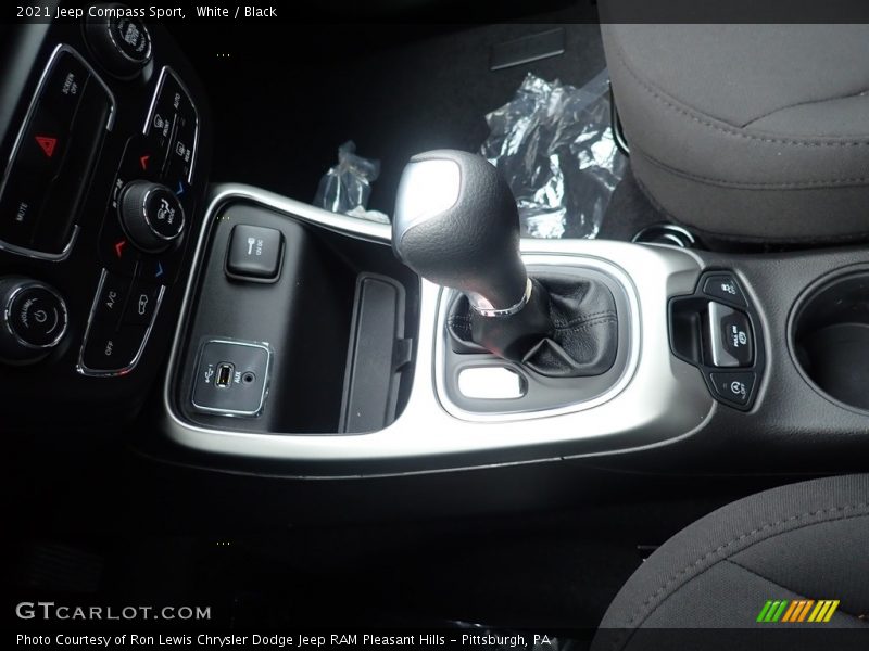 White / Black 2021 Jeep Compass Sport