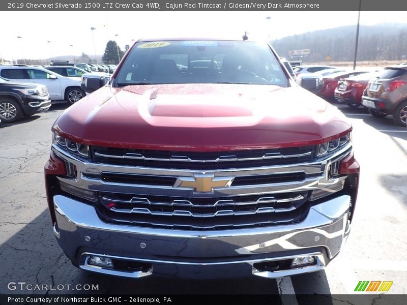 Cajun Red Tintcoat / Gideon/Very Dark Atmosphere 2019 Chevrolet Silverado 1500 LTZ Crew Cab 4WD