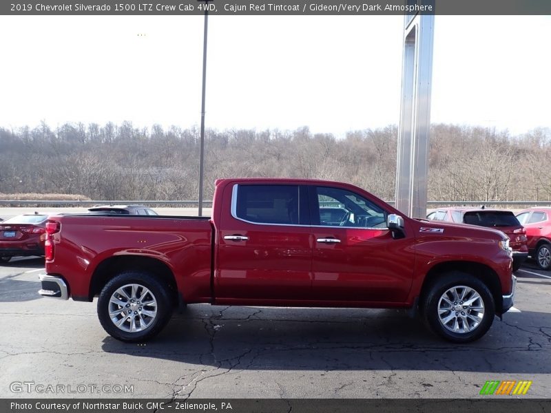 Cajun Red Tintcoat / Gideon/Very Dark Atmosphere 2019 Chevrolet Silverado 1500 LTZ Crew Cab 4WD
