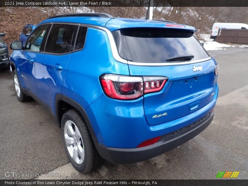 Laser Blue Pearl / Black 2021 Jeep Compass Latitude 4x4