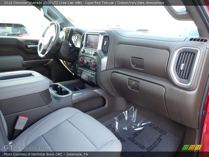 Cajun Red Tintcoat / Gideon/Very Dark Atmosphere 2019 Chevrolet Silverado 1500 LTZ Crew Cab 4WD
