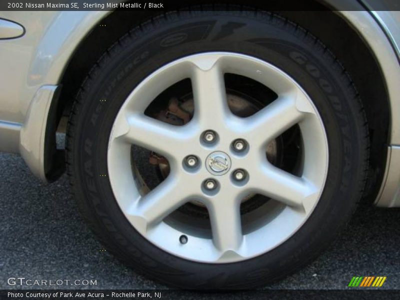 Sterling Mist Metallic / Black 2002 Nissan Maxima SE