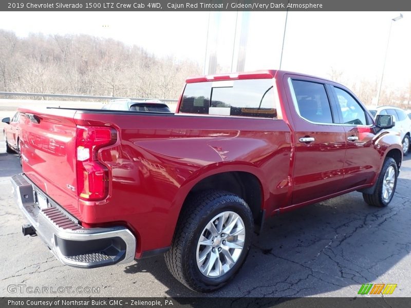 Cajun Red Tintcoat / Gideon/Very Dark Atmosphere 2019 Chevrolet Silverado 1500 LTZ Crew Cab 4WD