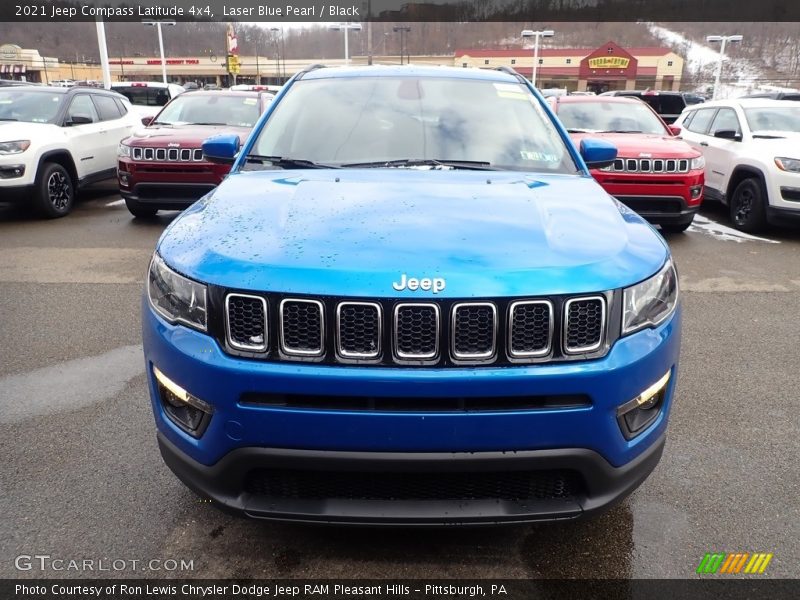 Laser Blue Pearl / Black 2021 Jeep Compass Latitude 4x4
