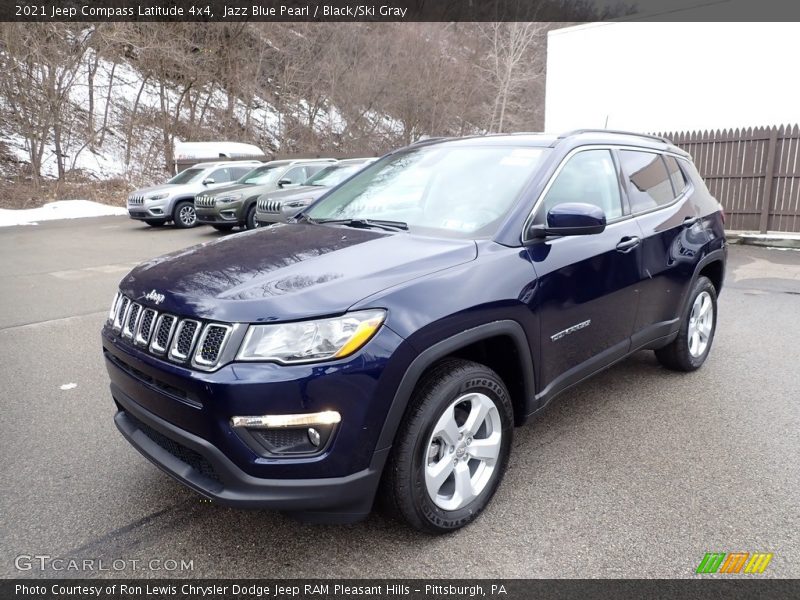 Jazz Blue Pearl / Black/Ski Gray 2021 Jeep Compass Latitude 4x4