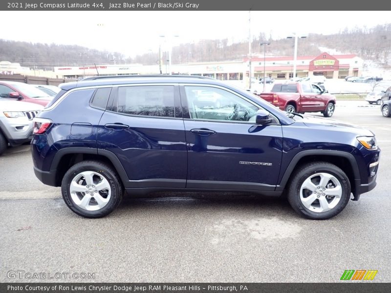 Jazz Blue Pearl / Black/Ski Gray 2021 Jeep Compass Latitude 4x4