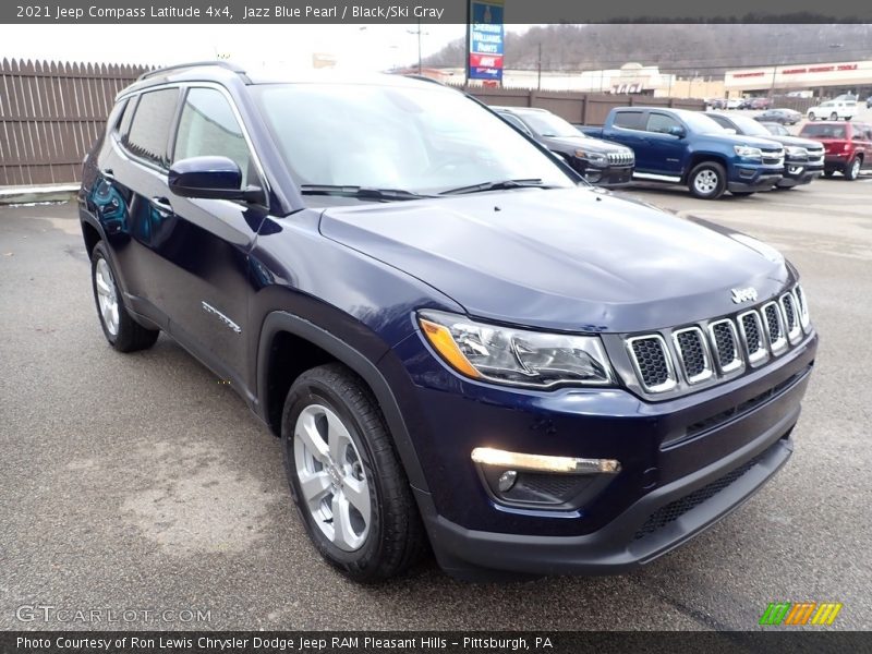 Jazz Blue Pearl / Black/Ski Gray 2021 Jeep Compass Latitude 4x4