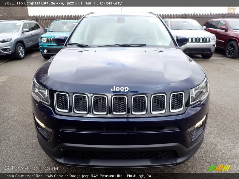 Jazz Blue Pearl / Black/Ski Gray 2021 Jeep Compass Latitude 4x4