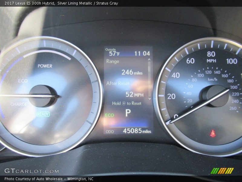 Silver Lining Metallic / Stratus Gray 2017 Lexus ES 300h Hybrid