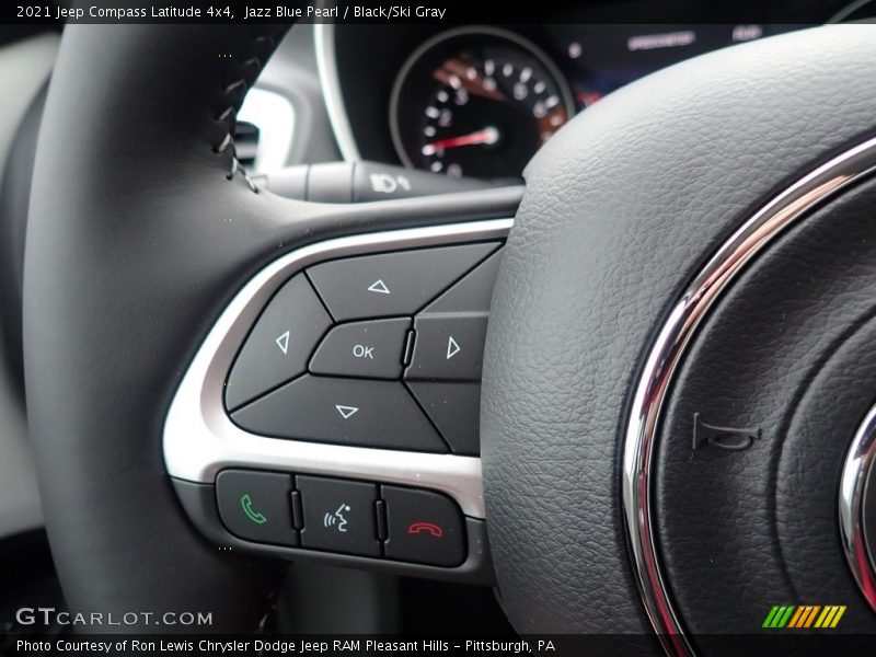 Jazz Blue Pearl / Black/Ski Gray 2021 Jeep Compass Latitude 4x4