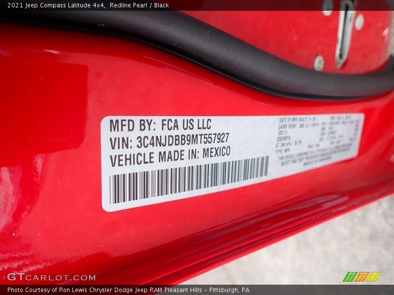 Redline Pearl / Black 2021 Jeep Compass Latitude 4x4