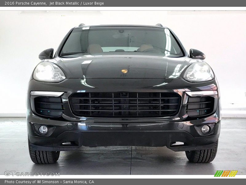 Jet Black Metallic / Luxor Beige 2016 Porsche Cayenne