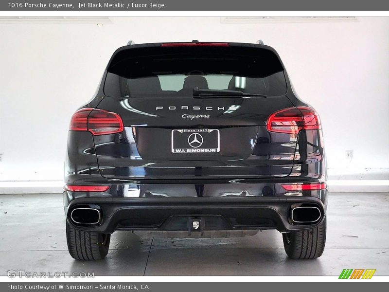 Jet Black Metallic / Luxor Beige 2016 Porsche Cayenne