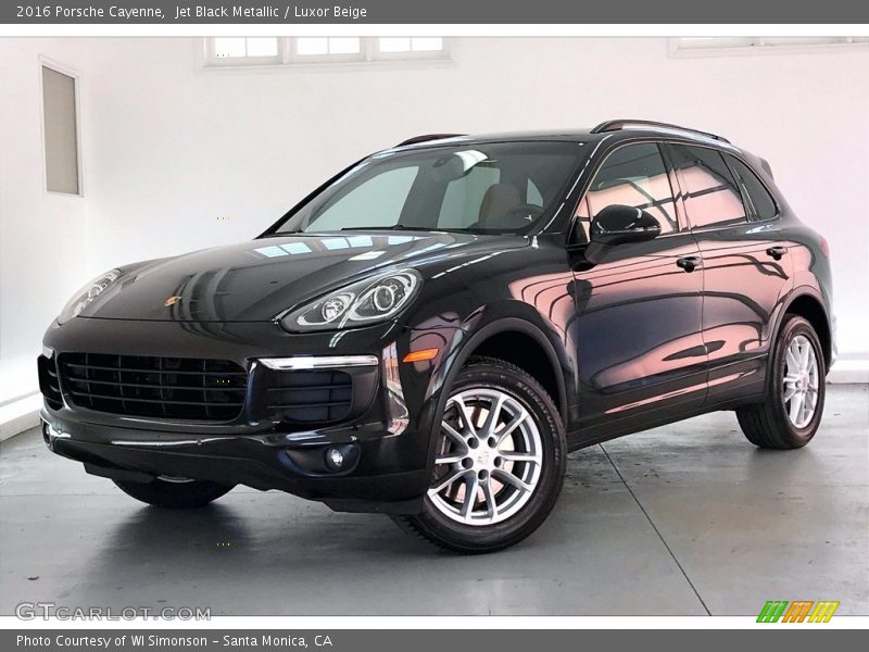 Jet Black Metallic / Luxor Beige 2016 Porsche Cayenne