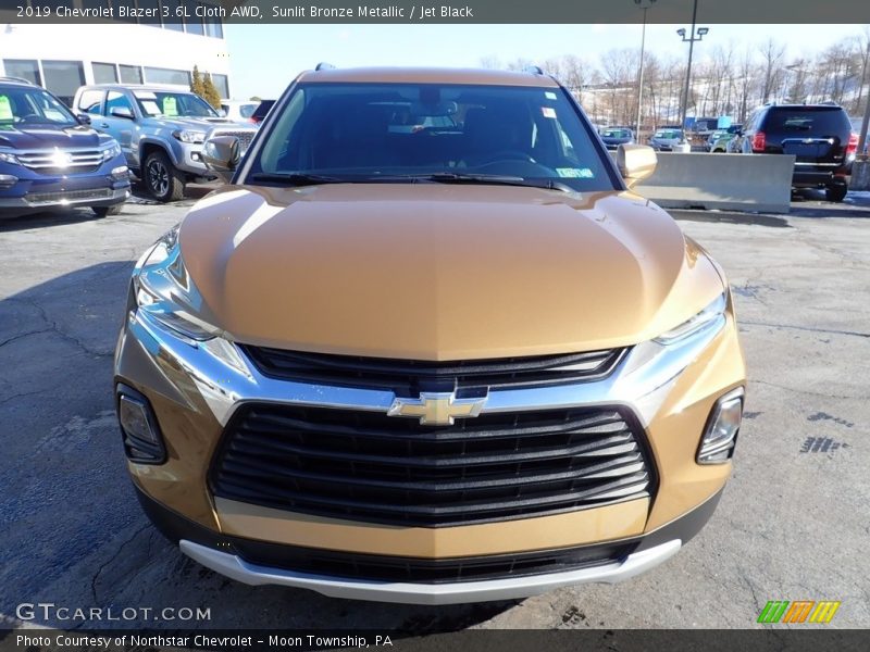 Sunlit Bronze Metallic / Jet Black 2019 Chevrolet Blazer 3.6L Cloth AWD