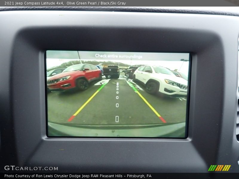 Olive Green Pearl / Black/Ski Gray 2021 Jeep Compass Latitude 4x4