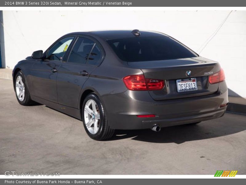 Mineral Grey Metallic / Venetian Beige 2014 BMW 3 Series 320i Sedan