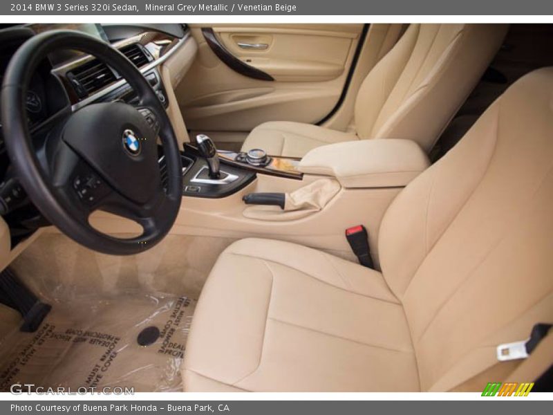 Mineral Grey Metallic / Venetian Beige 2014 BMW 3 Series 320i Sedan