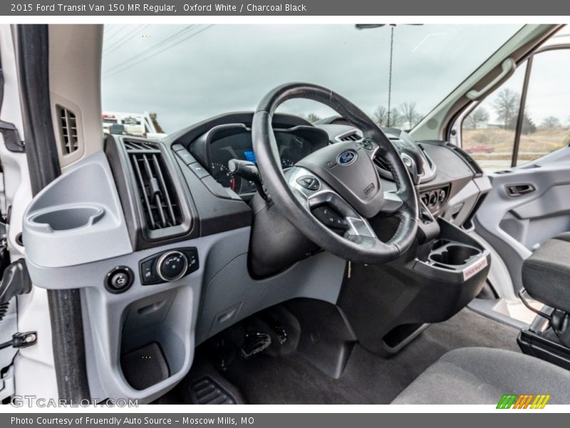 Oxford White / Charcoal Black 2015 Ford Transit Van 150 MR Regular