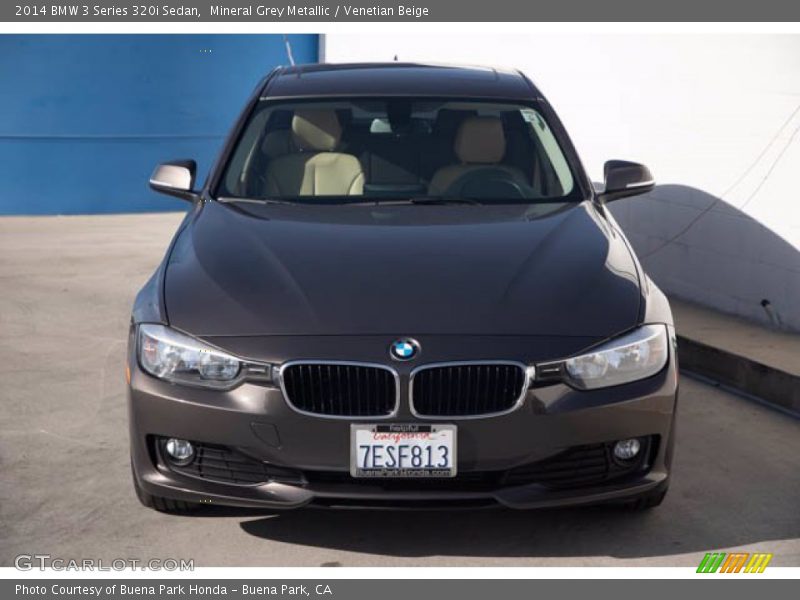 Mineral Grey Metallic / Venetian Beige 2014 BMW 3 Series 320i Sedan