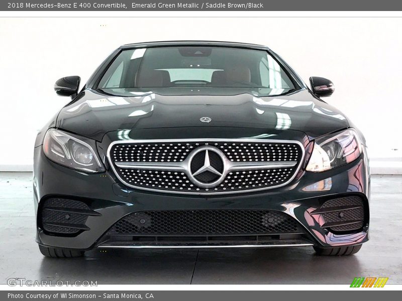 Emerald Green Metallic / Saddle Brown/Black 2018 Mercedes-Benz E 400 Convertible