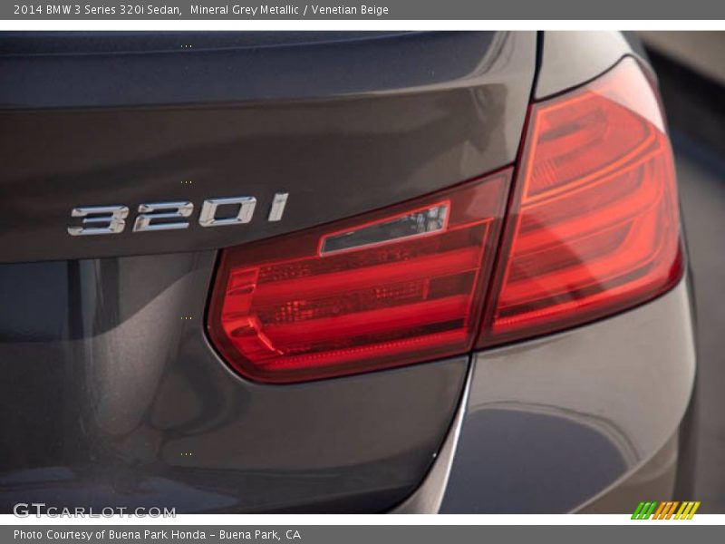 Mineral Grey Metallic / Venetian Beige 2014 BMW 3 Series 320i Sedan