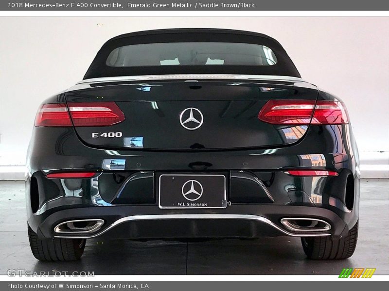 Emerald Green Metallic / Saddle Brown/Black 2018 Mercedes-Benz E 400 Convertible