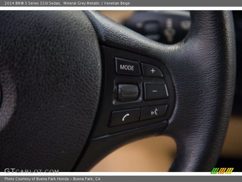 Mineral Grey Metallic / Venetian Beige 2014 BMW 3 Series 320i Sedan