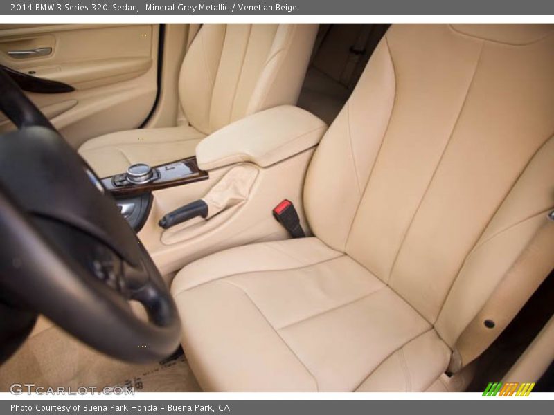 Mineral Grey Metallic / Venetian Beige 2014 BMW 3 Series 320i Sedan