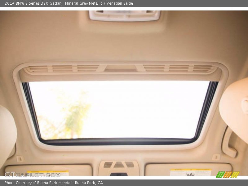 Mineral Grey Metallic / Venetian Beige 2014 BMW 3 Series 320i Sedan