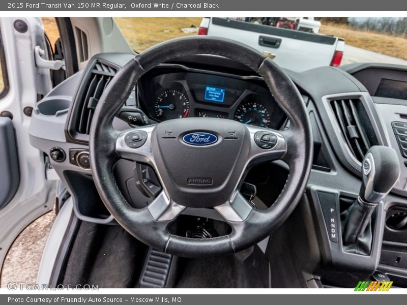 Oxford White / Charcoal Black 2015 Ford Transit Van 150 MR Regular