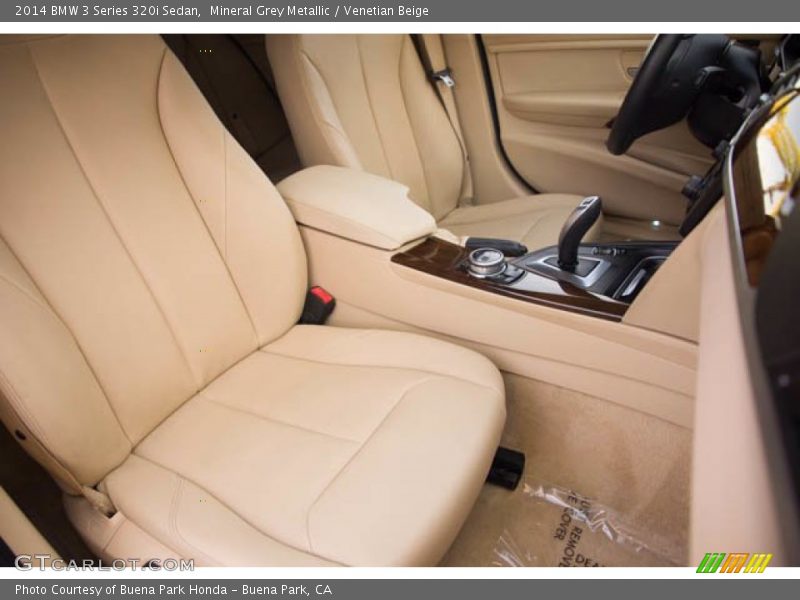 Mineral Grey Metallic / Venetian Beige 2014 BMW 3 Series 320i Sedan