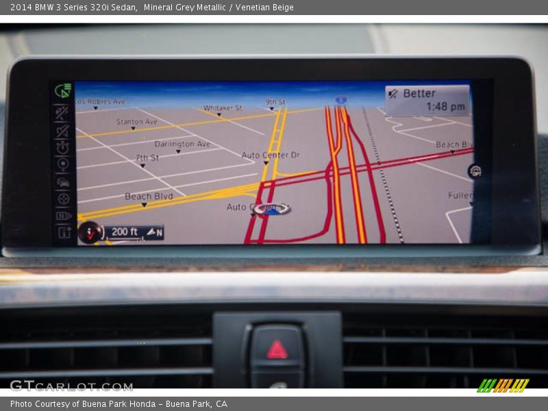 Mineral Grey Metallic / Venetian Beige 2014 BMW 3 Series 320i Sedan