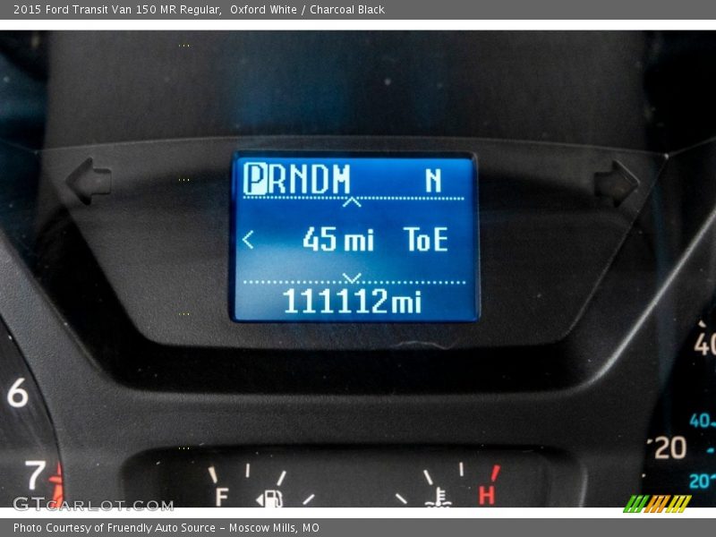 Oxford White / Charcoal Black 2015 Ford Transit Van 150 MR Regular