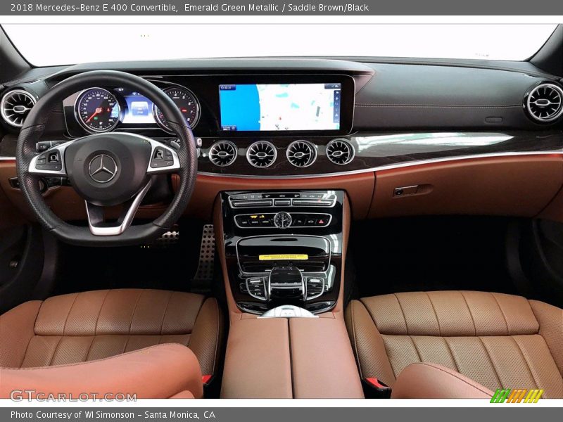 Emerald Green Metallic / Saddle Brown/Black 2018 Mercedes-Benz E 400 Convertible