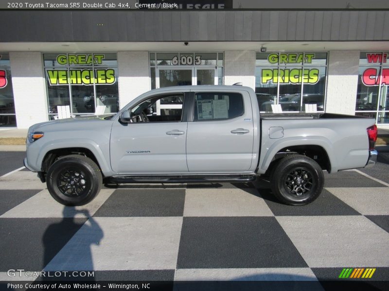 Cement / Black 2020 Toyota Tacoma SR5 Double Cab 4x4