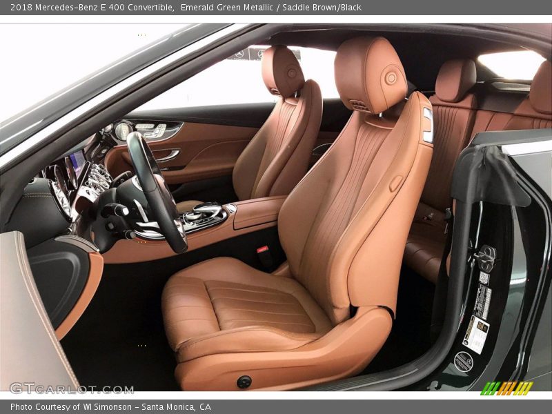 Emerald Green Metallic / Saddle Brown/Black 2018 Mercedes-Benz E 400 Convertible