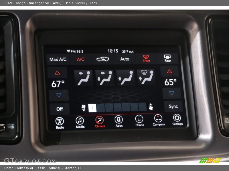 Triple Nickel / Black 2020 Dodge Challenger SXT AWD