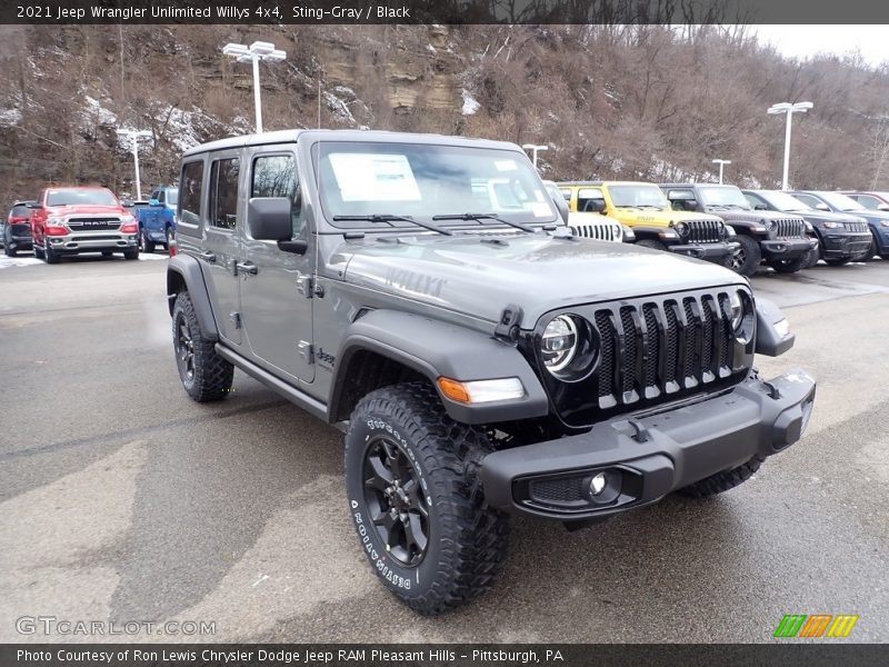 Sting-Gray / Black 2021 Jeep Wrangler Unlimited Willys 4x4